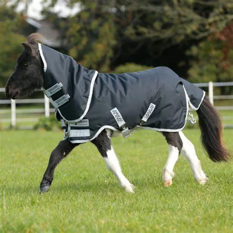 Horseware Amigo Hero 6 Petite Plus Mediumweight Turnout Rug - Navy/Silver